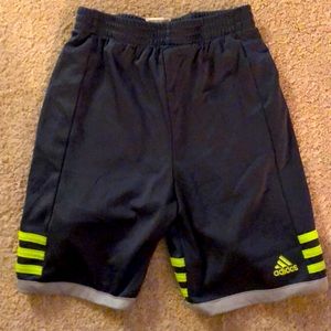 Adidas Boys Basketball Shorts Gray/Green 6
